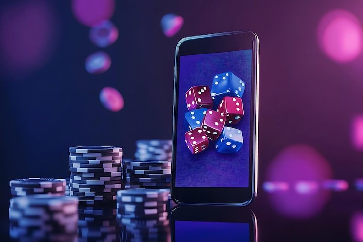 Tampilan antarmuka Lightning Dice di aplikasi mobile corla188 dengan dealer langsung dan tiga dadu